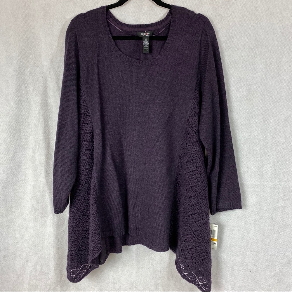 Style & Co.  Purple Sweater